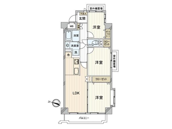 藤和シティコープ西新井 間取図(平面図) 間取図(平面図)