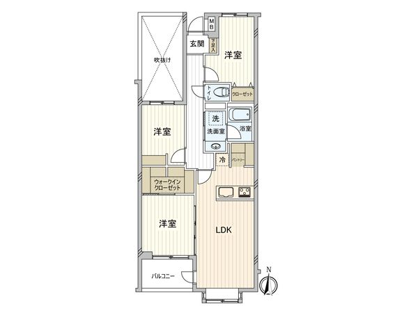 ライオンズマンション西新井本町 間取図(平面図) 間取図(平面図)