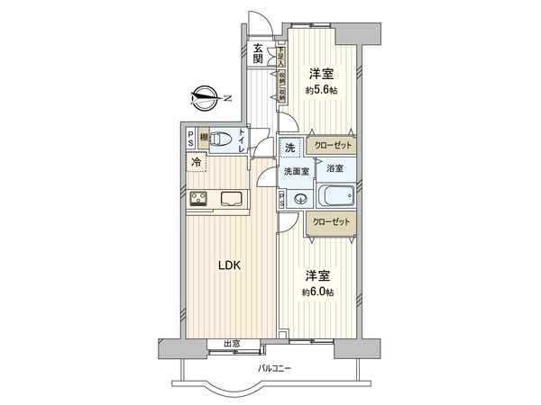 竹の塚ガーデンハウス 間取図(平面図) 間取図(平面図)