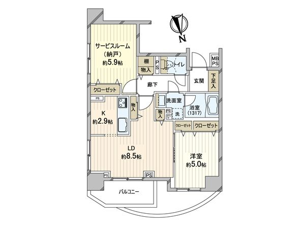 イクシア西新井 間取図(平面図)