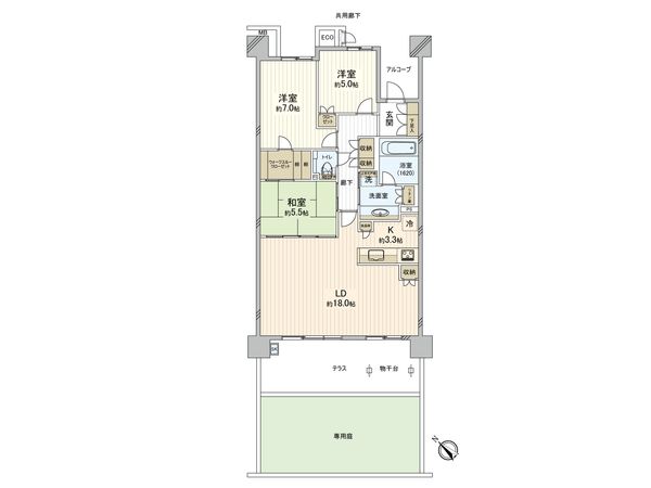 リライズガーデン西新井スカイレジデンス 間取図(平面図) リライズガーデン西新井スカイレジデンス 間取図(平面図)