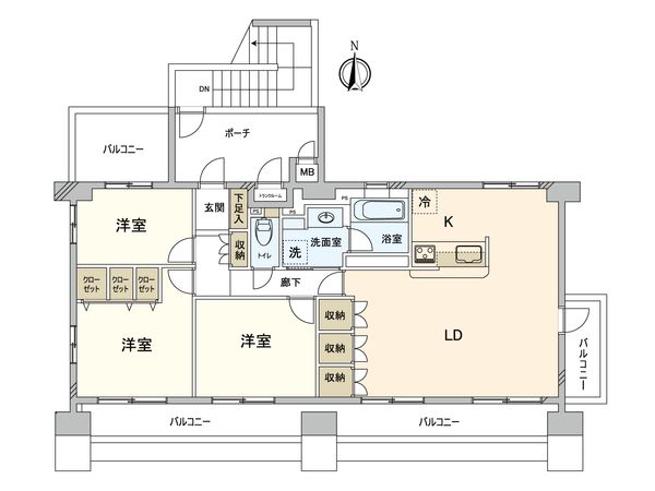 エンゼルパークサイド皿沼 間取図(平面図) エンゼルパークサイド皿沼 間取図(平面図)