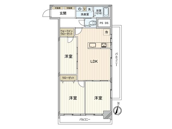 東武大師前サンライトマンション3号館 間取図(平面図) 間取図(平面図)