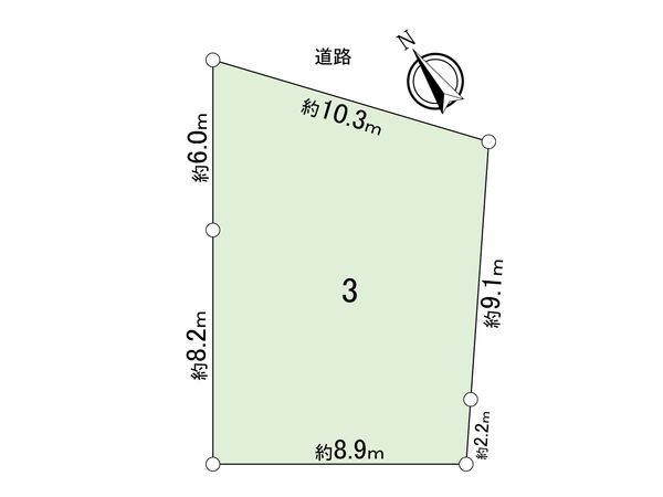 相模原市緑区下九沢 土地 区画図 区画図