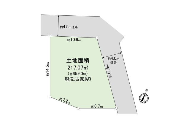 緑区東橋本4丁目 土地 区画図 区画図
