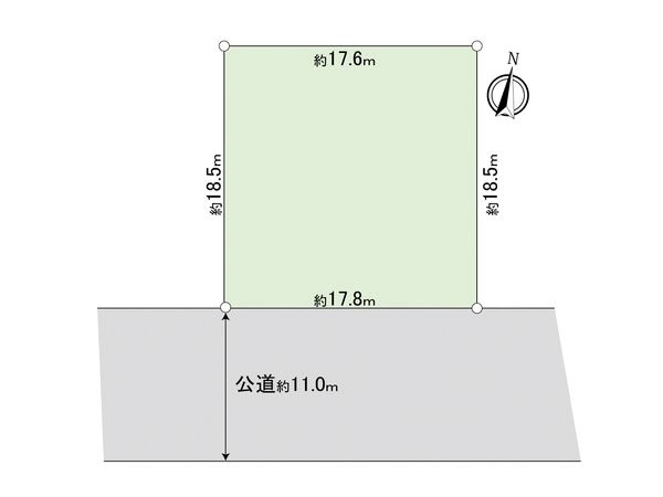 中央区千代田4丁目 土地 区画図 中央区千代田4丁目 土地 区画図