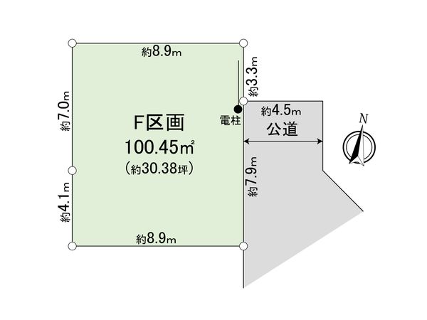 緑区二本松2丁目 F区画 区画図 緑区二本松2丁目 F区画 区画図