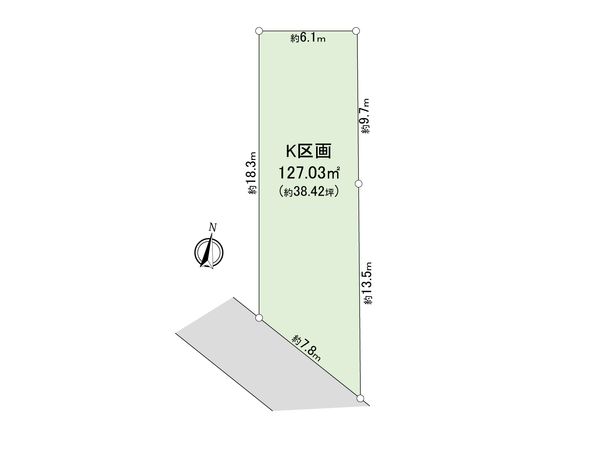 緑区二本松2丁目 K区画 区画図 区画図