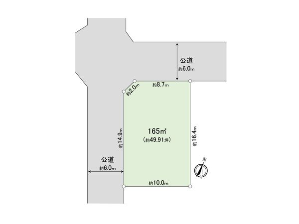 緑区西橋本2丁目 土地 区画図