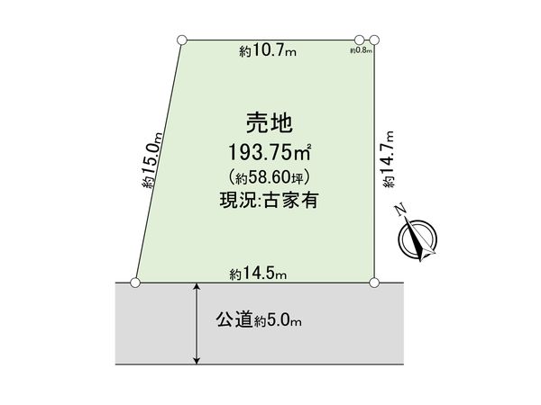 中央区すすきの町 戸建 区画図 中央区すすきの町 戸建 区画図
