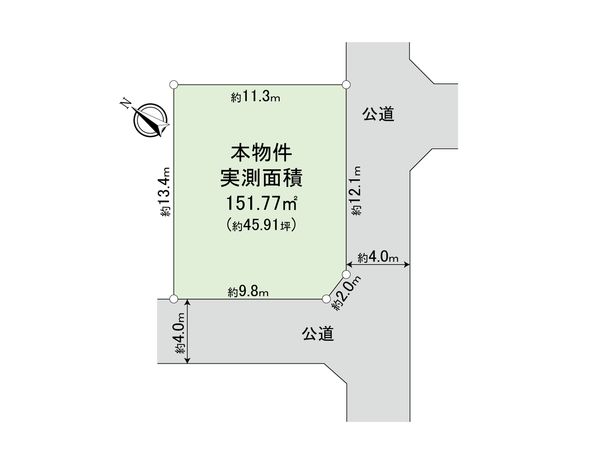 中央区上溝 土地 区画図