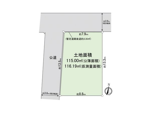 中央区陽光台3丁目 土地 区画図 中央区陽光台3丁目 土地 区画図