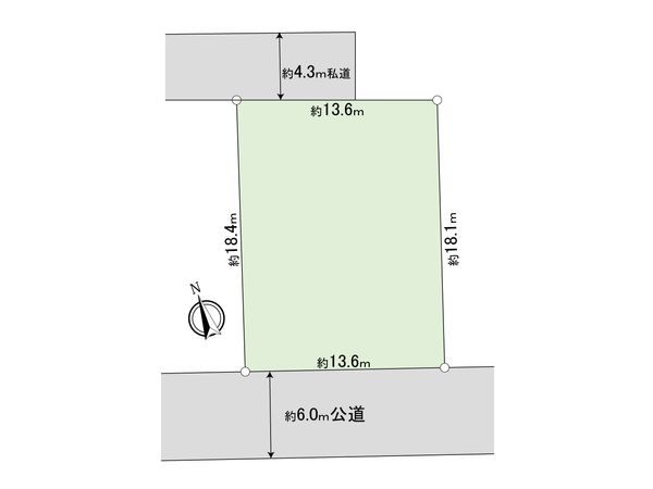 緑区橋本8丁目 土地 区画図
