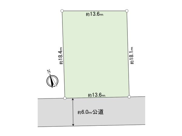緑区橋本8丁目 土地 区画図