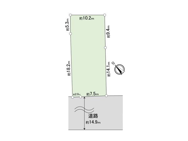 中央区矢部4丁目 土地 区画図 区画図
