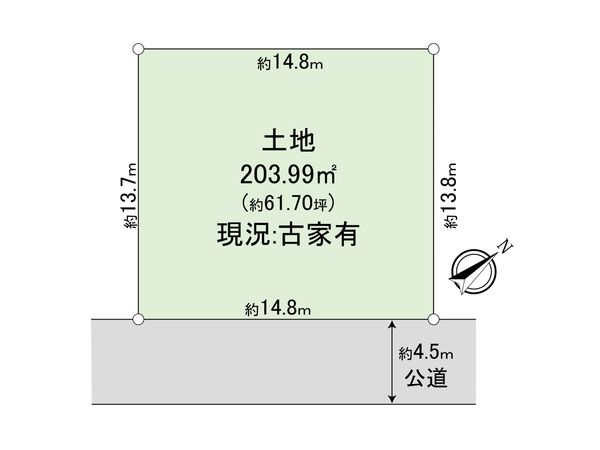中央区横山4丁目 土地 区画図 中央区横山4丁目 土地 区画図