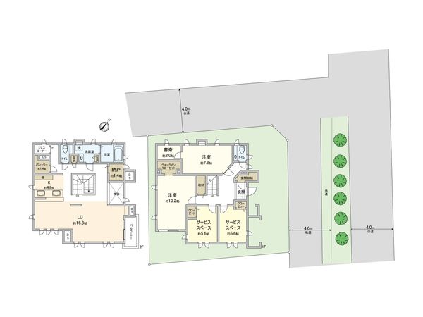 南区旭町 戸建 間取図(平面図) 間取図(平面図)