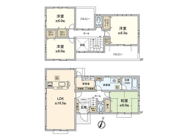 八王子市鑓水2丁目 戸建 間取図(平面図)