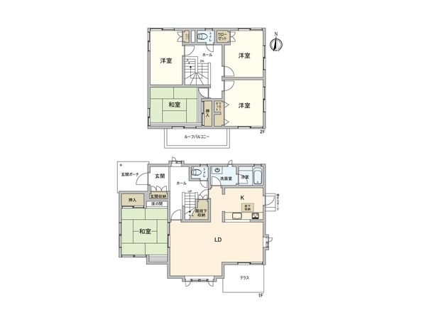 中央区上溝 戸建 間取図(平面図)