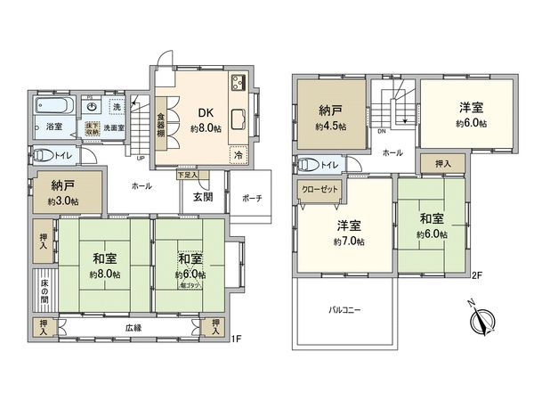 町田市小山町 戸建 間取図(平面図) 町田市小山町 戸建 間取図(平面図)