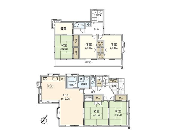 緑区橋本8丁目 間取図(平面図) 間取図(平面図)