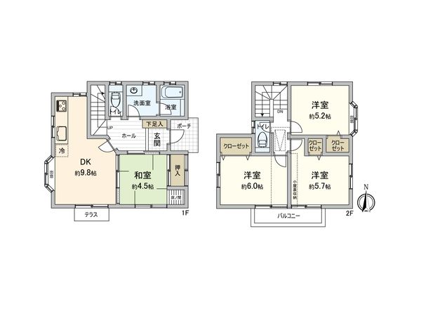 緑区町屋3丁目 間取図(平面図)