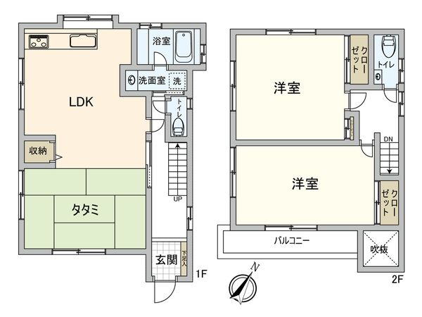 中央区宮下本町2丁目 戸建 間取図(平面図) 中央区宮下本町2丁目 戸建 間取図(平面図)