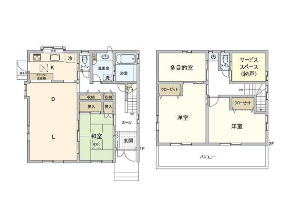 町田市小山町 戸建 間取図(平面図)