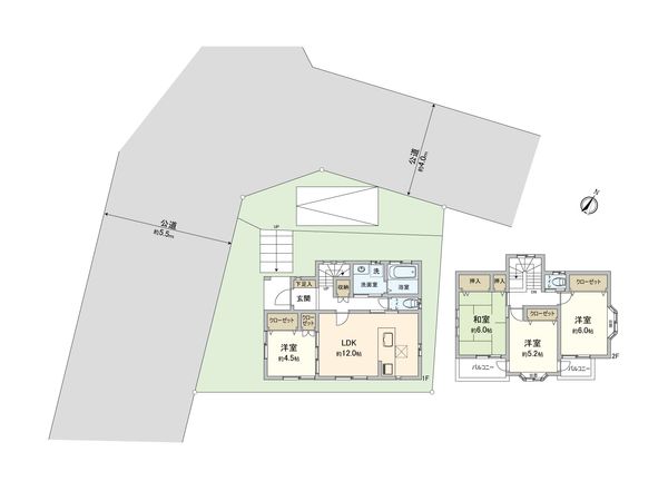 町田市相原町 戸建 間取図(平面図) 町田市相原町 戸建 間取図(平面図)