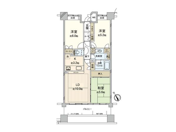 ビーズタワー橋本 間取図(平面図)