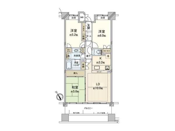 ビーズタワー橋本 間取図(平面図)