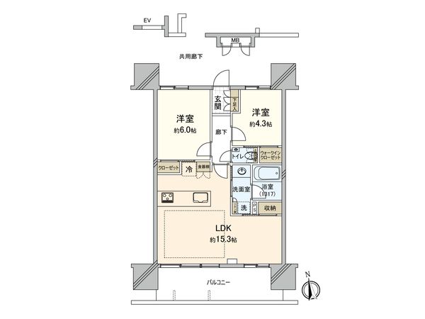 ミオカステーロ橋本 間取図(平面図)
