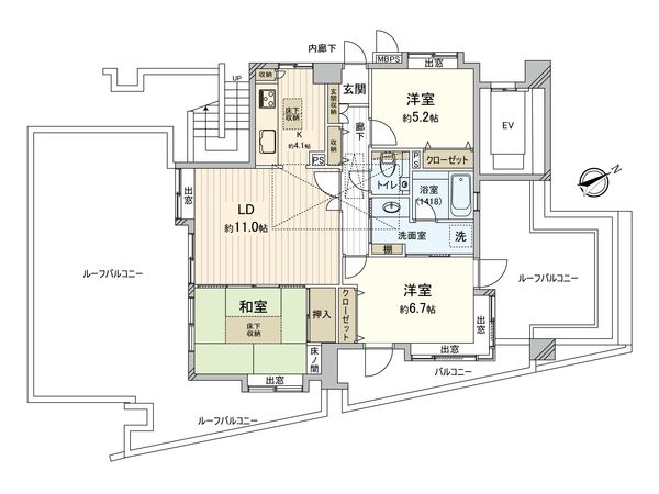 ライオンズステーションプラザ橋本 間取図(平面図)