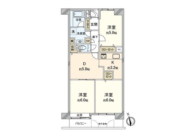 シティパル橋本 間取図(平面図) シティパル橋本 間取図(平面図)