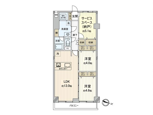 ローズハイツ相模原 間取図(平面図) 間取図(平面図)