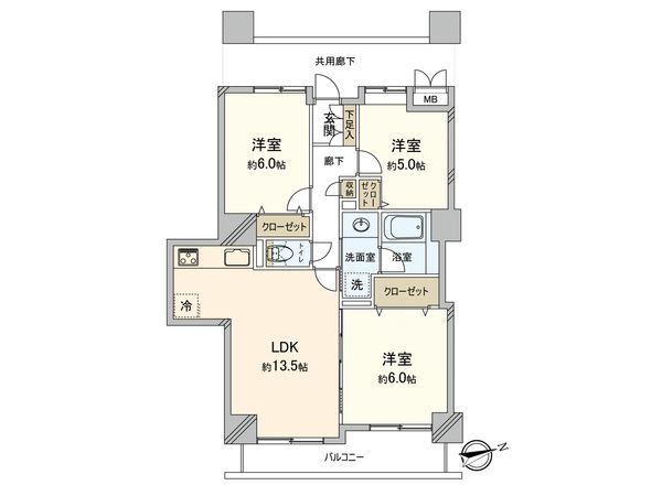 グラントーレ橋本 間取図(平面図)