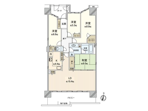 プレセダンヒルズ南大沢 間取図(平面図)