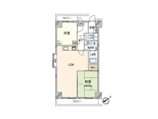 パークハイツ相模原 間取図(平面図)