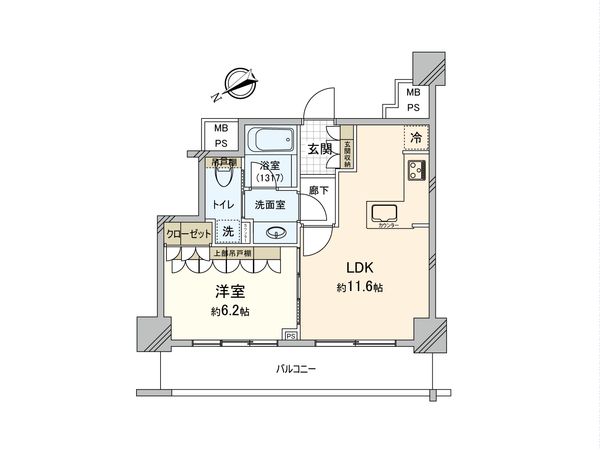 ライオンズタワー相模原ステーショングランデ 間取図(平面図)