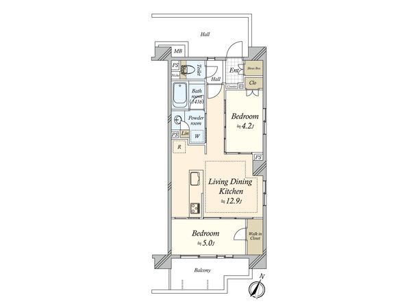 レ・ジェイドシティ橋本Ⅰ 間取図(平面図)