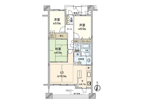 ドラゴンマンション相模原伍番館 間取図(平面図)