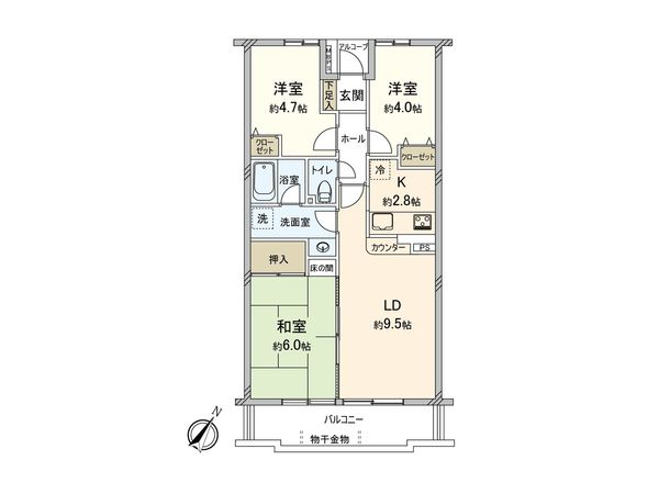 ライブスクエア相模原 間取図(平面図)