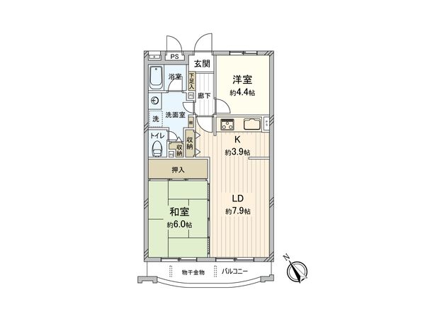 ダイアパレスグリーンシティ相模原 間取図(平面図) ダイアパレスグリーンシティ相模原 間取図(平面図)
