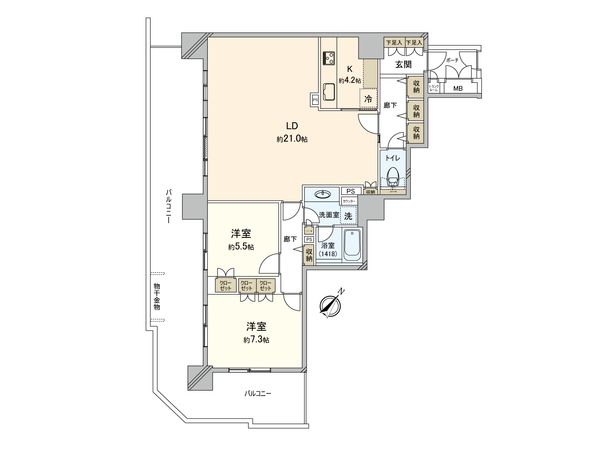 オラリオンサイト 三番館 間取図(平面図)
