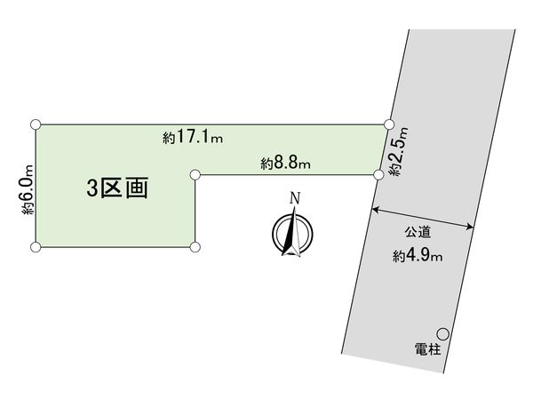 さいたま市中央区下落合2丁目 3区画 区画図