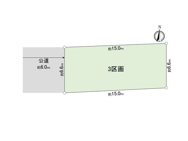 さいたま市北区土呂町2丁目 3区画 区画図 さいたま市北区土呂町2丁目 3区画 区画図
