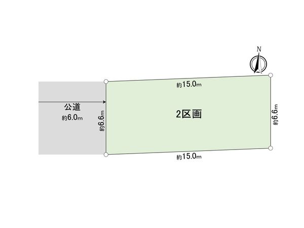 さいたま市北区土呂町2丁目 2区画 区画図 さいたま市北区土呂町2丁目 2区画 区画図