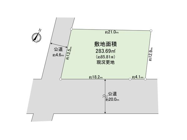 さいたま市中央区上落合4丁目 区画図 さいたま市中央区上落合4丁目 区画図