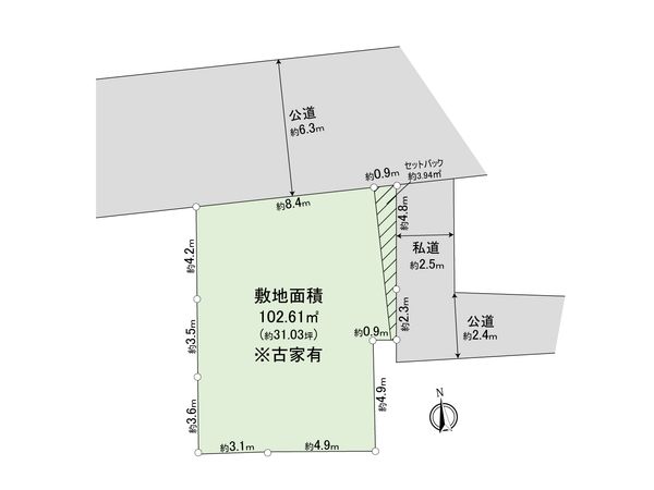 北区滝野川4丁目 区画図 北区滝野川4丁目 区画図
