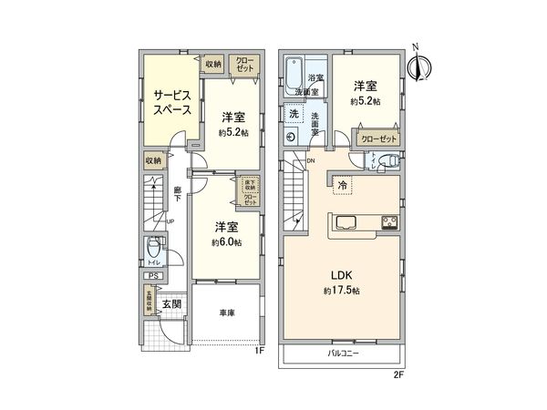 さいたま市桜区道場1丁目 間取図(平面図) さいたま市桜区道場1丁目 間取図(平面図)